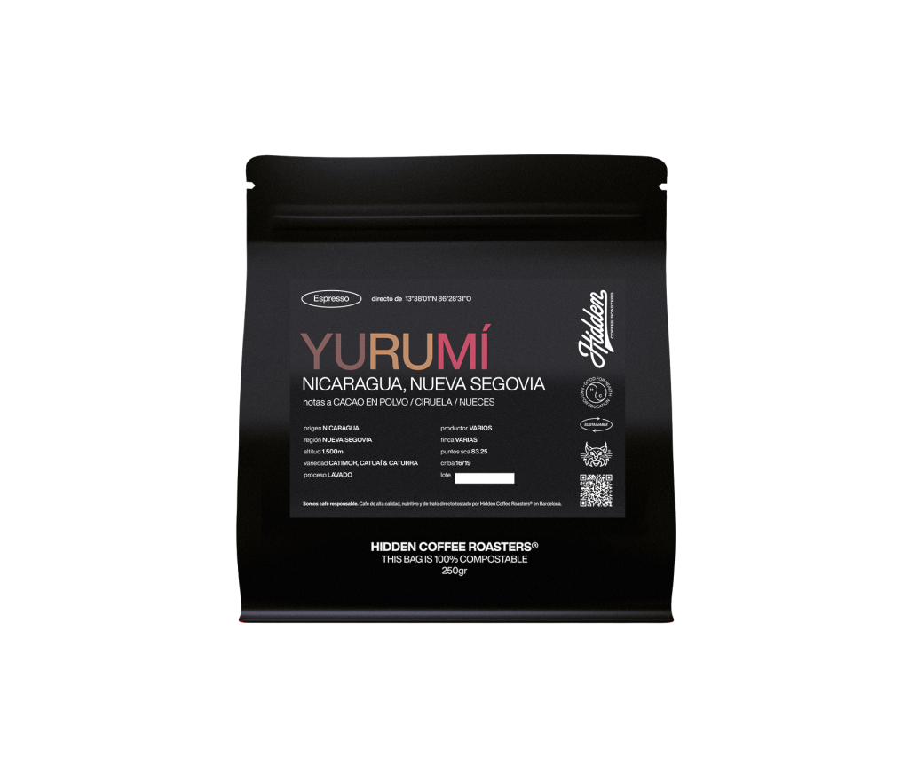 Pack de 250g de café Yurumí de Hidden Coffee Roasters.