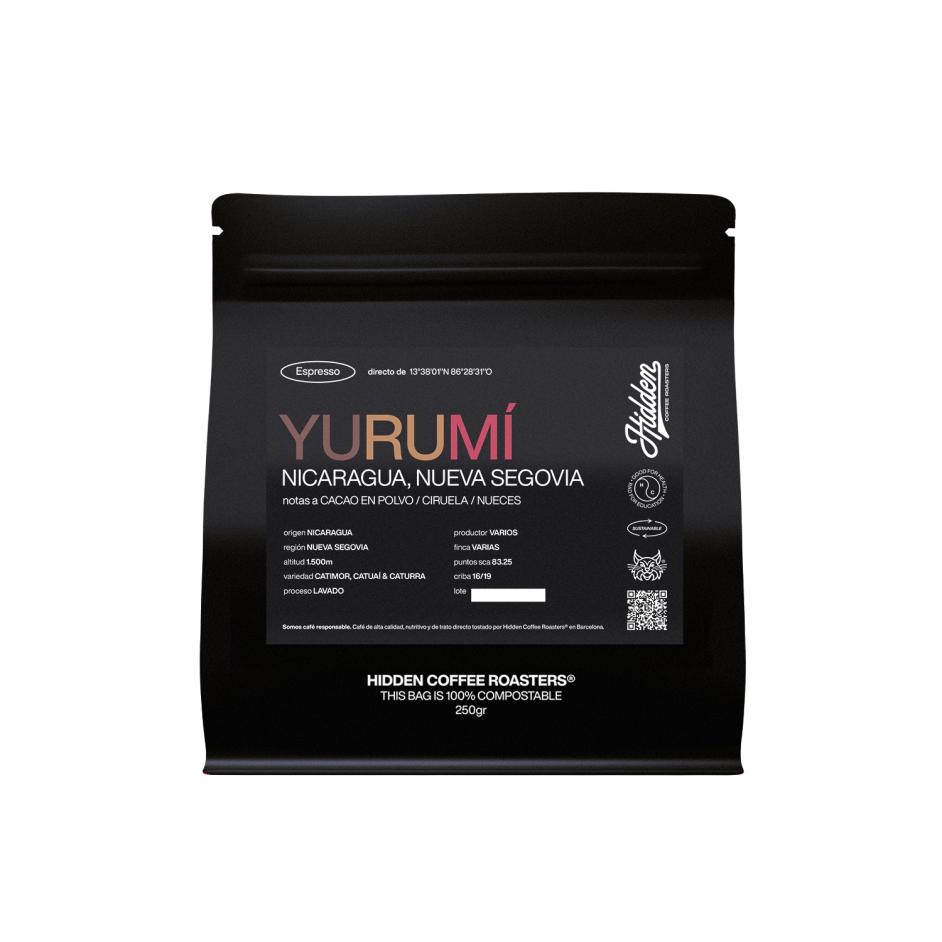 Pack de 250g de café Yurumí de Hidden Coffee Roasters.